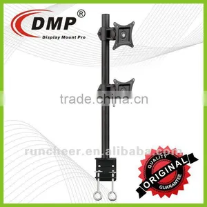 LCD480-D VESA Desk Clamp Mount Vertical C- Clamp Monitor Arm for Dual Monitors thumbnail-1