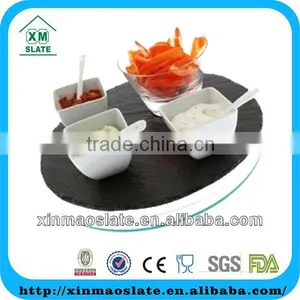 Natural Black Slate Lazy Susan Wholesale thumbnail-1