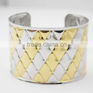 Stainless Steel Bangle Jewelry Engraved Cuff Bracelet thumbnail-3