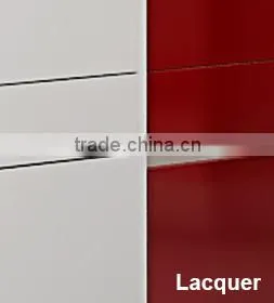 Kenya Exhibition Red Lacquer Cupboard MDF Wooden Kitchen Cabinet thumbnail-5