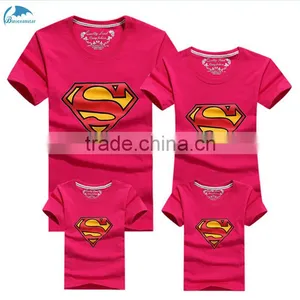 Pure Cotton Short Sleeve Parent-child Outfit Lovers T-shirts thumbnail-1