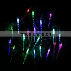 Bright Color Changing RGB 20LED 220V 4M LED String Light Waterproof EU Plug Icicle Pendant String for Christmas Party Decoration thumbnail-2
