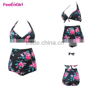 Plus Size High Waist Sexy Mature Bikini Set Supplier's Choice thumbnail-1