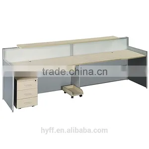 Leather Wooden Small Reception Desk HYF-7 thumbnail-1