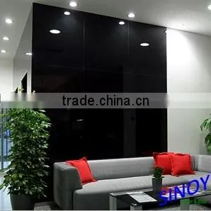 Float Glass Silver Coated Black Mirror Glass, Black Colored Mirror Glass / Dark Grey Mirror thumbnail-2