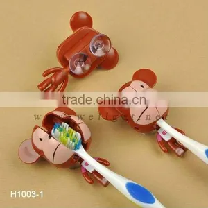 Double Toothbrush Tumbler Holder Suction Toothbrush Holder thumbnail-1