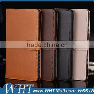 Top Quality Three Card Slots Leather Purse Case for LG G3, for LG G3 Flip Case Cover thumbnail-1