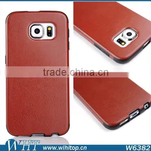 Mobile Accessory Ultra Thin Letaher Coated Soft TPU Case for Galaxy S6 thumbnail-4