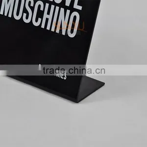 China Custom Black Acrylic White Printing Sign Holder thumbnail-4