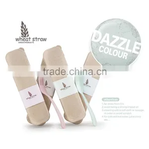 Natural Wheat Straw China Wholesale Tableware Set thumbnail-3