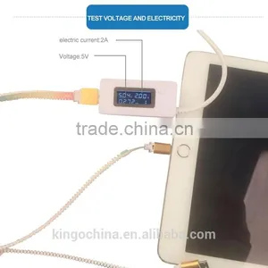2016 New Product Funky Zipper Wire Data Line USB 2in 1 Cell Phone Data Cable thumbnail-4