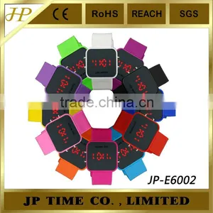 Men Lady Sport Digital Date Wrist Watch Silicone Sport Mirror Led Watch Hot thumbnail-1