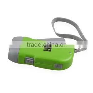 Biogradable Plastic Body Mini Useful LED Dynamo Torch thumbnail-5