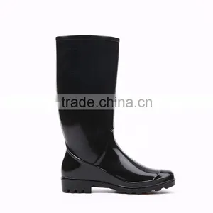 2016 Simple Style Cheap Black Pvc Rain Boots Without Steel Toe, Cheap Plastic Pvc Rain Boots thumbnail-5