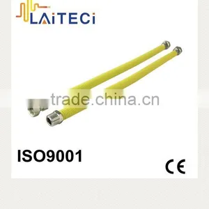 Stainless Steel Gas Hose With Yellow Cover/shrink thumbnail-1
