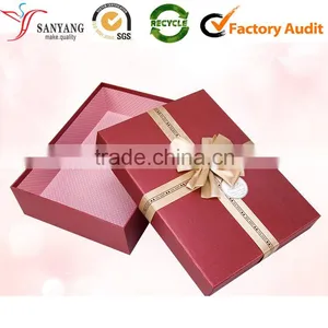 Professional Quality Paper Gift Box With Bowknot for Mid-autumn Gift Packaging Box thumbnail-1