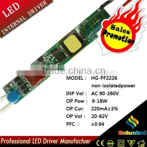 Promotion HG-PF2226 Non-isolatedpower LED Fluorescent Lamp Driver 9-18W thumbnail-1