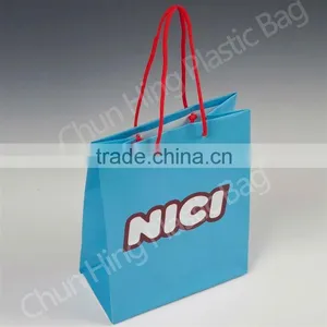 Custom Printed Rope Handle Plastic Shopping Bag thumbnail-1