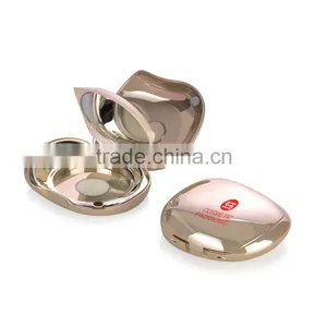 Hot Sale Luxury Gold Makeup Foundation Powder Container With Mirror thumbnail-2
