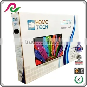 Folding Corrugated Carton Paper Box With Handle for LDE TV Packing thumbnail-1