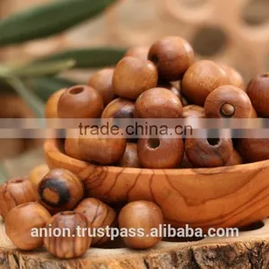 Olive Wood Round Beads 15mm thumbnail-3