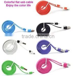 2m V8 Usb Charging Cable Flat Micro Usb Cable for Android Mobile Phone thumbnail-1