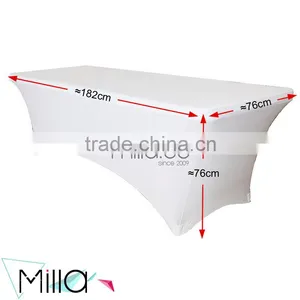 Wholesale China Factory White Spandex Buffet Table Cover Quality Choice thumbnail-2