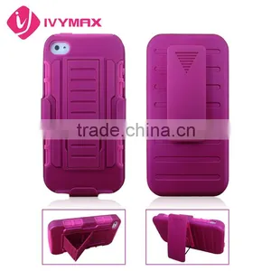 for Iphone 4s Robotic Holster Belt Clip Stand Cover Phone Accessory thumbnail-1
