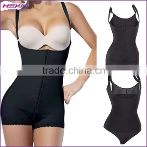 Black Stylish Hook Eyes Latex Women Slimming Body Shaper Bodysuit thumbnail-2