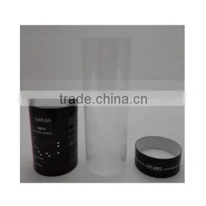 Paper and Transparent PVC Material Cylinder Display Box for Towel Packing thumbnail-3
