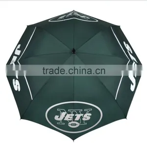 High Quality Pongee Logo Branding Windproof Golf Umbrella thumbnail-4