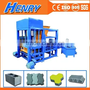 Low Cost QT4-30 Diese Engine Habiterra Concrete Hollow Block Machine for Sale, Interlocking Paver Block Machine Price in India Supplier's Choice thumbnail-1