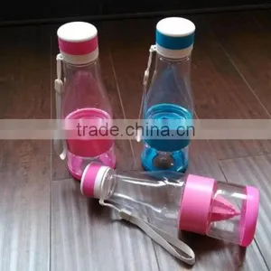 BPA Free Plastic Lemon Bottle Fruit Infusion Water Bottle Health Care Innovative Design Plastic Bottle thumbnail-1