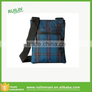 Popular Grid Elements Shoulder Bags Canvas Messenger Over the Shoulder Bags for Unisex Easy Carrying on Days thumbnail-1