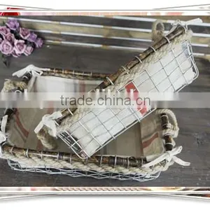 S/2 Rectangle Wire Basket thumbnail-1