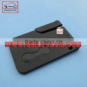 OkeyTech Renault Megane 3 Buttons Smart Card Shell With Blade for Renault Megane Card Key for Key Card Renault thumbnail-1