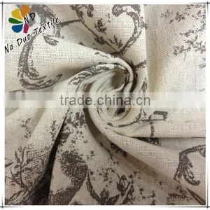 2013 New Design Printed Linen Cotton Fabric thumbnail-1