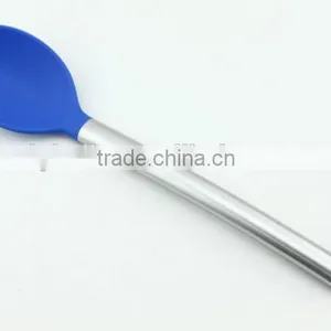 Silicone Kitchen Utensil 6 Piece Cooking Tools With Stainless Steel Handle thumbnail-3