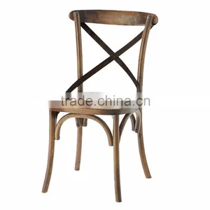 X Back Chair With Cloth Material on Seat thumbnail-1