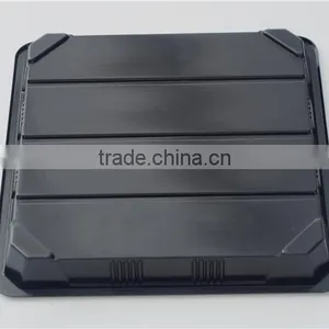 SM1-3114Black Disposable Rectangular Food Tray With Lid thumbnail-4