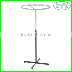 Heavy Duty Black Metal Adjustable Circular Display Rail thumbnail-1