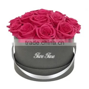 Round Fabric Flower Boxes With Custom Logo thumbnail-1