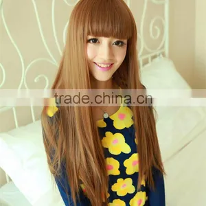 Custom Celebrity Inspired Bright Straight High Quality Heat Resistant Synthetic Hair Lace Front Wig thumbnail-1