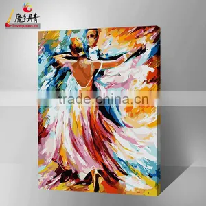 Wholesale Hot Sexy Dance Woman on Canvas Oil Painting by Numbers With High Quality thumbnail-1