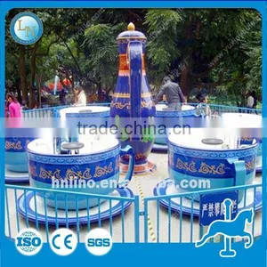 Cheap Playground Games Rotary Coffee Cup Ride!!! Amusement Park Fairground Attraction Tea Cup Ride for Sale thumbnail-2