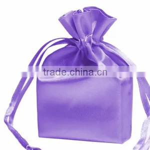 Lavender Underwear Bag Satin With String Closer thumbnail-1