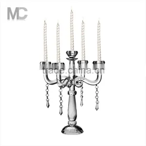 Wedding Table Decroration, Hight Transparent And Polished Candelabra Tree Candle Holder thumbnail-3