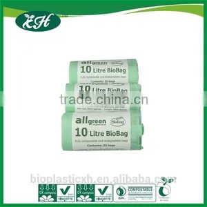 Renewable GM-free En13432 Cornstarch 100% Biodegradable Diaper Sack thumbnail-3