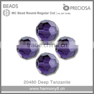 Round Crystal Beads Regular Cut Glass Stone for Wedding Dress thumbnail-1