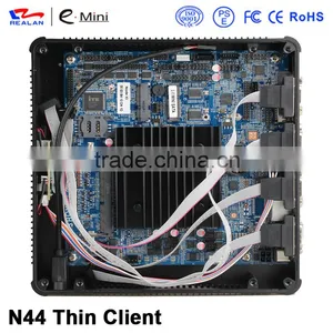 CE ROHS Certificate N44-J1900T1 Barebone Wholesaler Mini Fanless Desktop PC Thin Client thumbnail-5